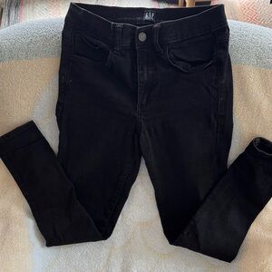 GAP Women's Classic Black Skinny Jeans Jeggings 4/27 Regular
